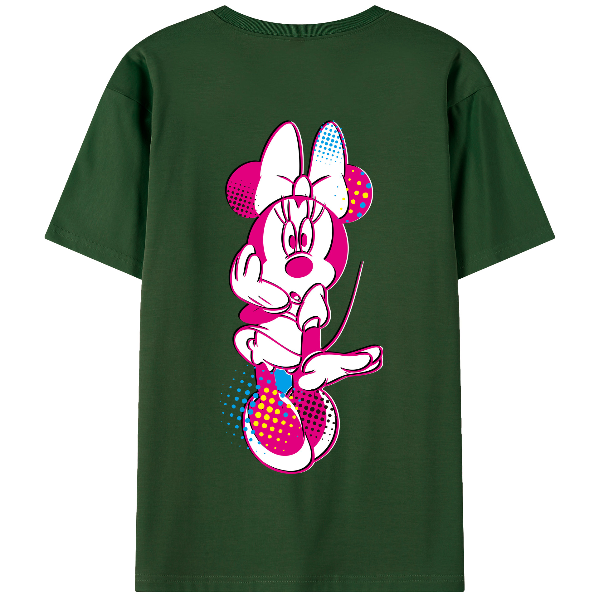 （画像用） ミッキーマウス Mickey Mouse 綿100％半袖Tシャツ（背面プリント）